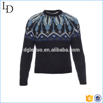 Pull classique en jacquard classique épais pour homme d&#39;affaires